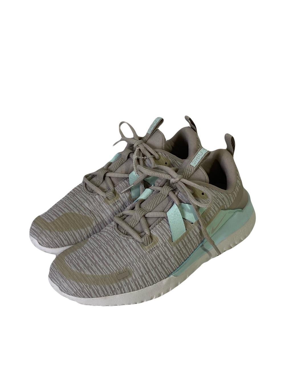 NIKE Sneakers Women 7.5 Grey-Blue Lace-Up
